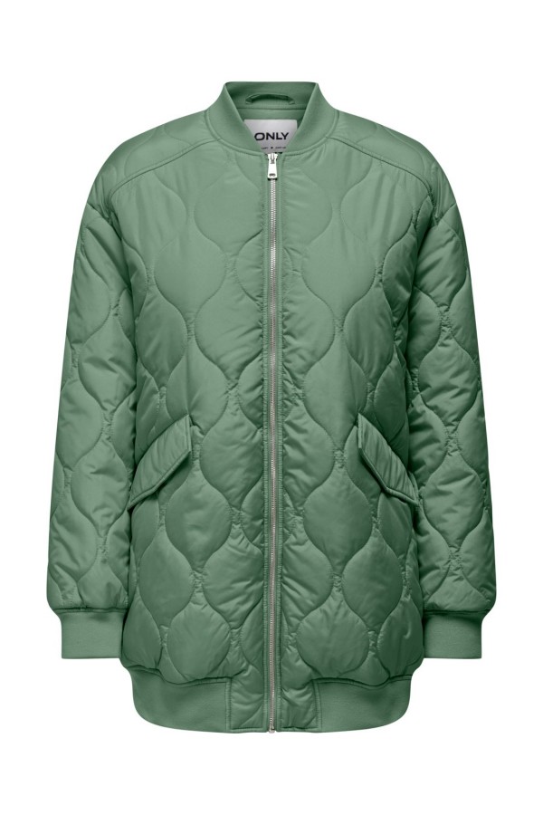 ONLTINA LONG QUILTED BOMBER