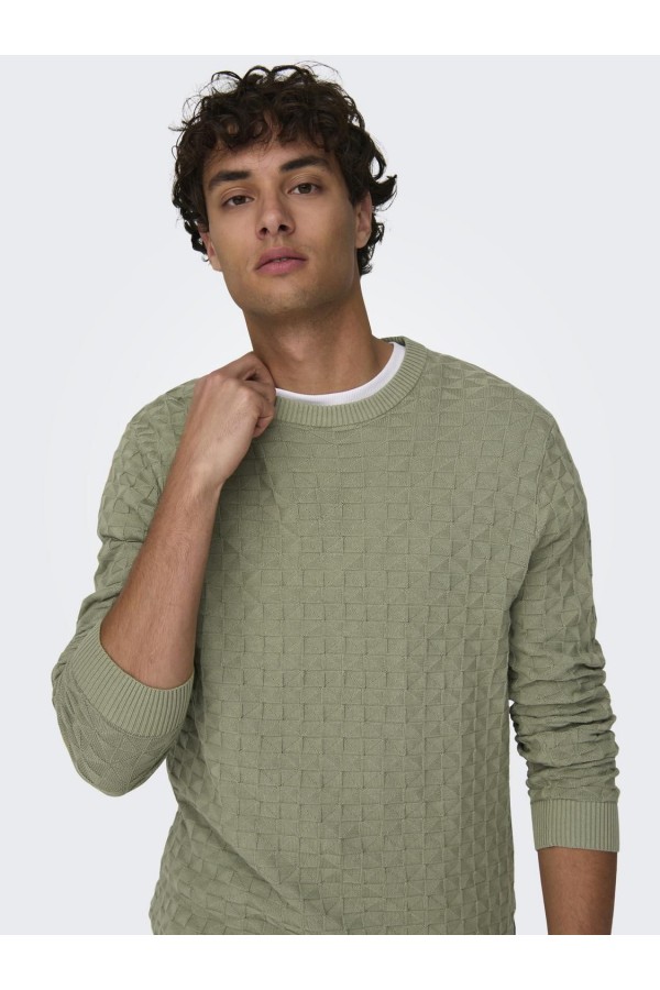 ONSKALLE STRUCTURE CREW KNIT