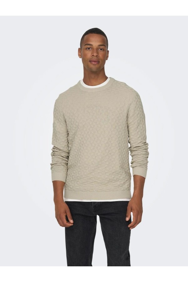 ONSKALLE STRUCTURE CREW KNIT