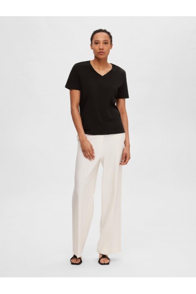 SLFESSENTIAL S/S V-NECK TEE 2