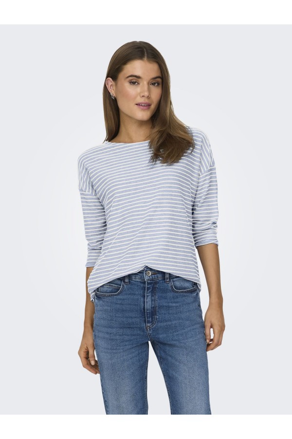 ONLELLY 3/4 BOATNECK TOP