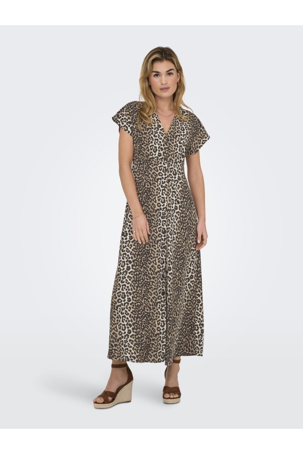 ONLNOVA ELITE MOLLIE LONG DRESS AOP