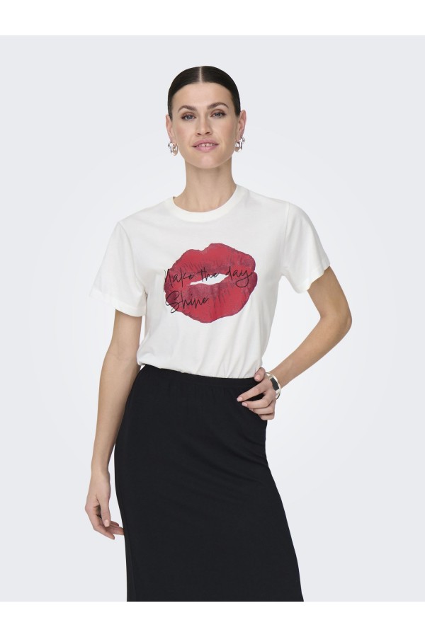 JDYDAISY S/S PRINT TEE