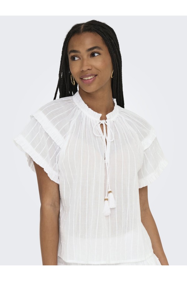 ONLNALLA S/S V-NECK TOP