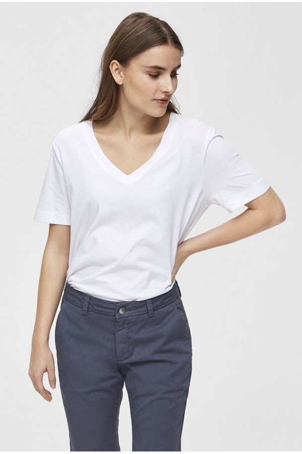 SLFSTANDARD S/S V-NECK TEE