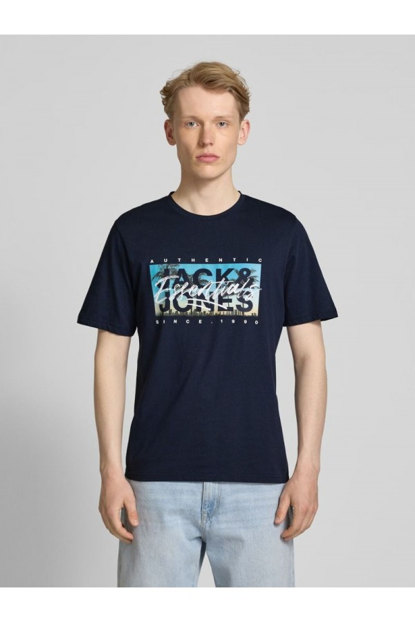 JJCOLTON PHOTEERINT TEE S/S O-NECK