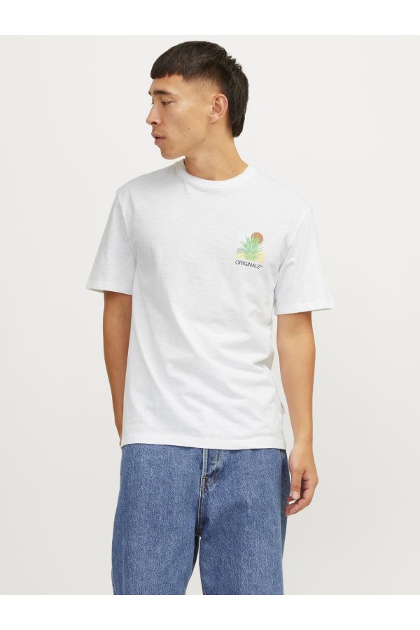 JORARUBA CHEST EMB TEE S/S O-NECK