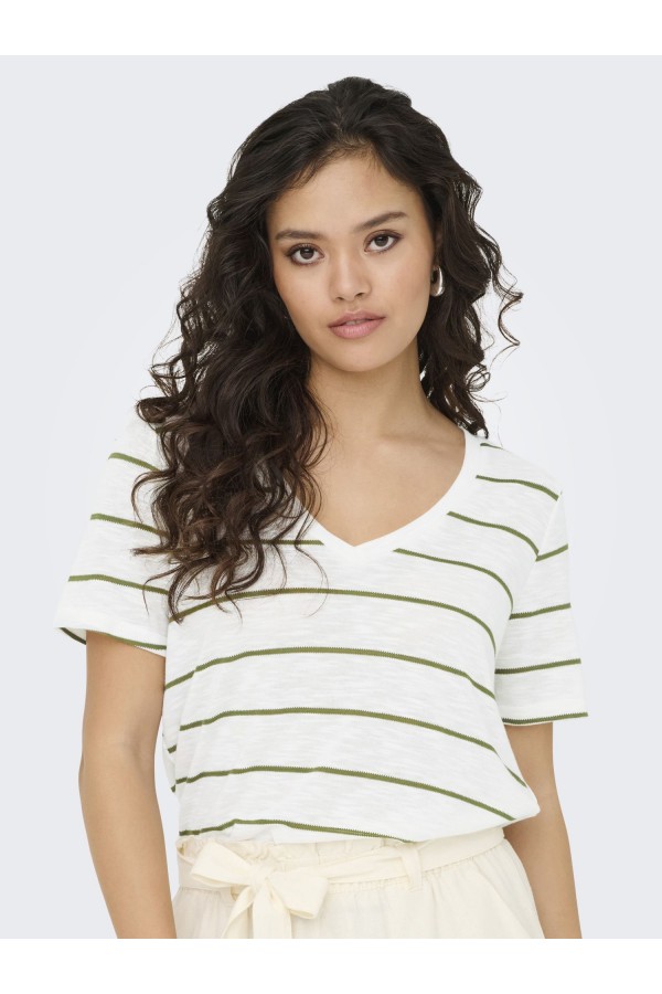 JDYEVE S/S STRIPE TOP