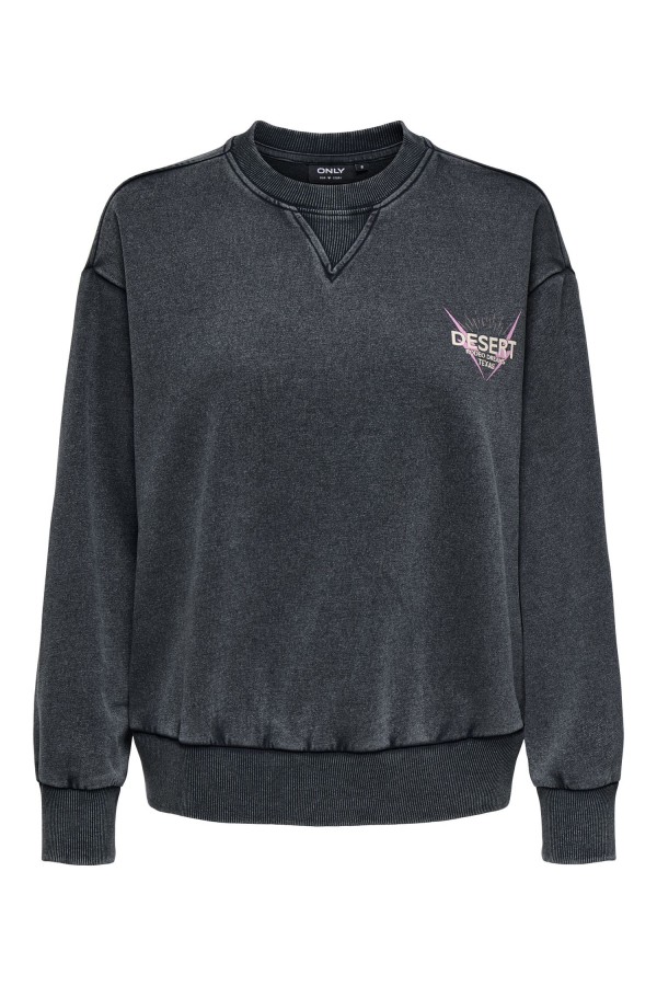 ONLLUCINDA L/S WILD O-NECK SWEAT