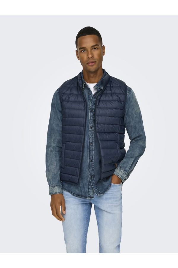 ONSGAVIN LIGHT QUILTED ZIP VEST