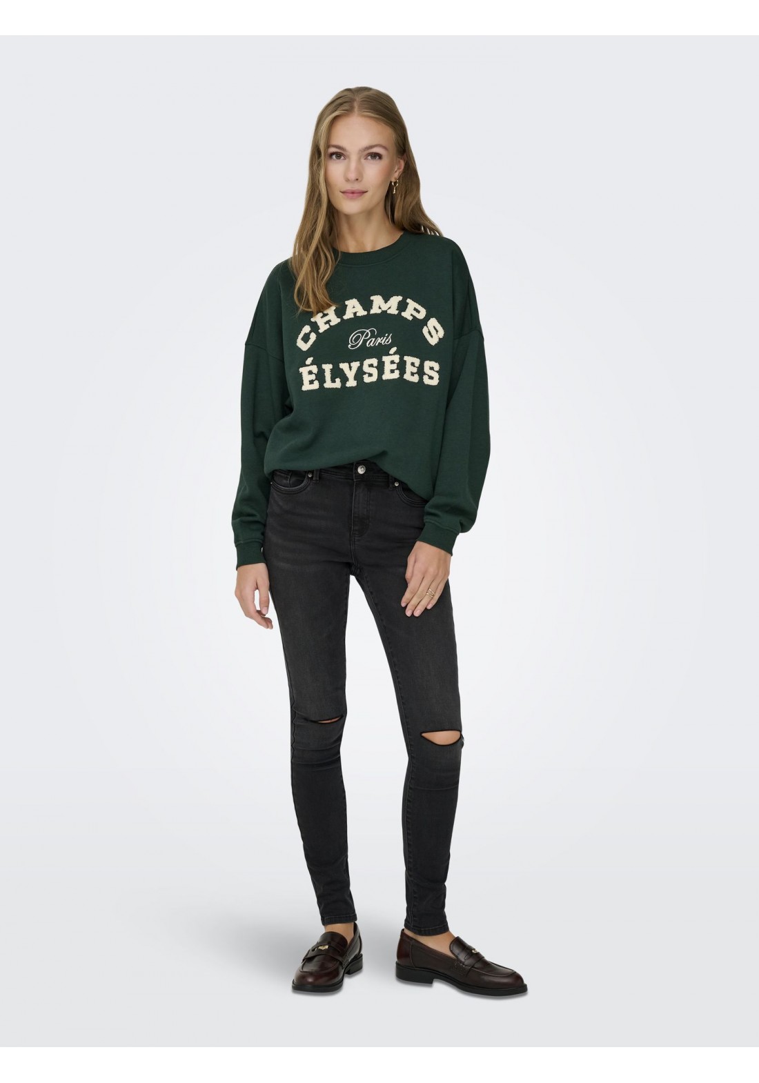 JDYMESA L/S O-NECK EMB SWEAT JDYMESA L/S O-NECK EMB SWEAT