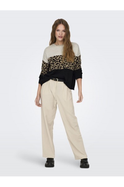 ONLJADE ANIMAL L/S O-NECK KNIT 2