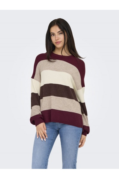 ONLATIA L/S STRIPE KNIT KNIT
