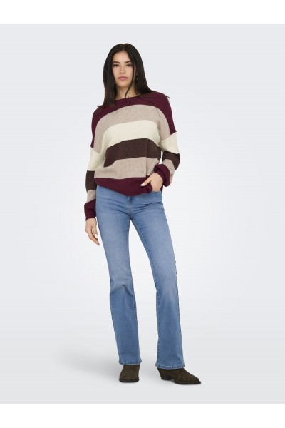 ONLATIA L/S STRIPE KNIT KNIT 2