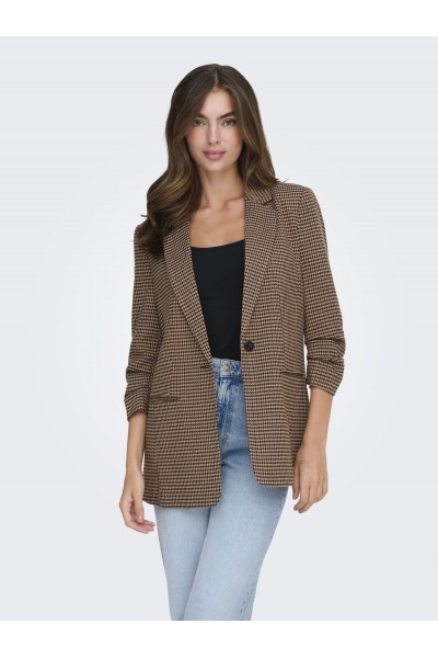 ONLLETTIE 3/4 CHECK BLAZER