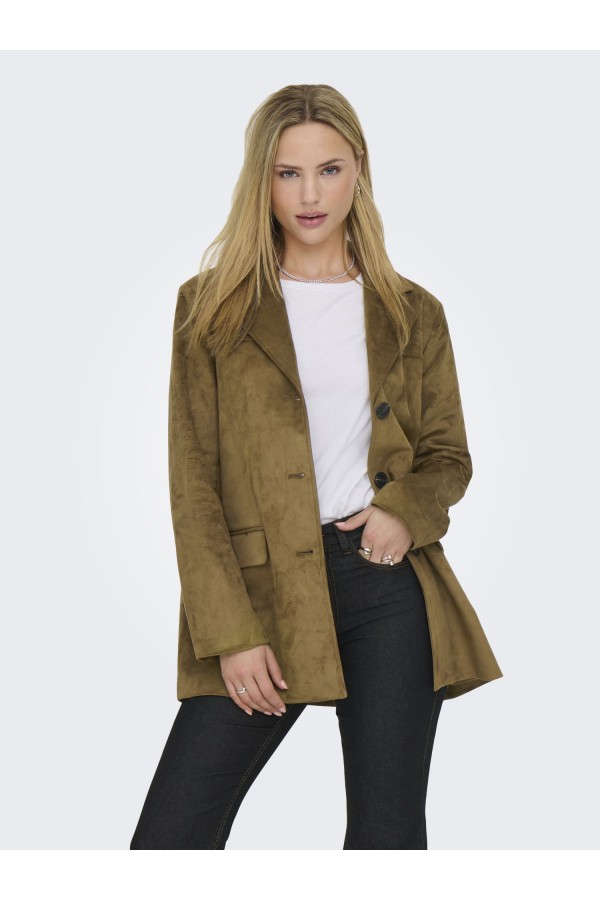 ONLTULIP FAUX SUEDE BLAZER COAT