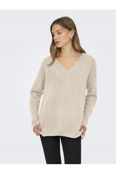 ONLTALIO L/S LONG V-NECK KNIT