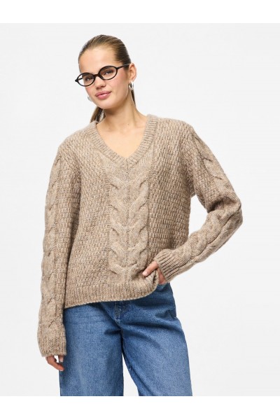 PCNINA L/S V-NECK KNIT