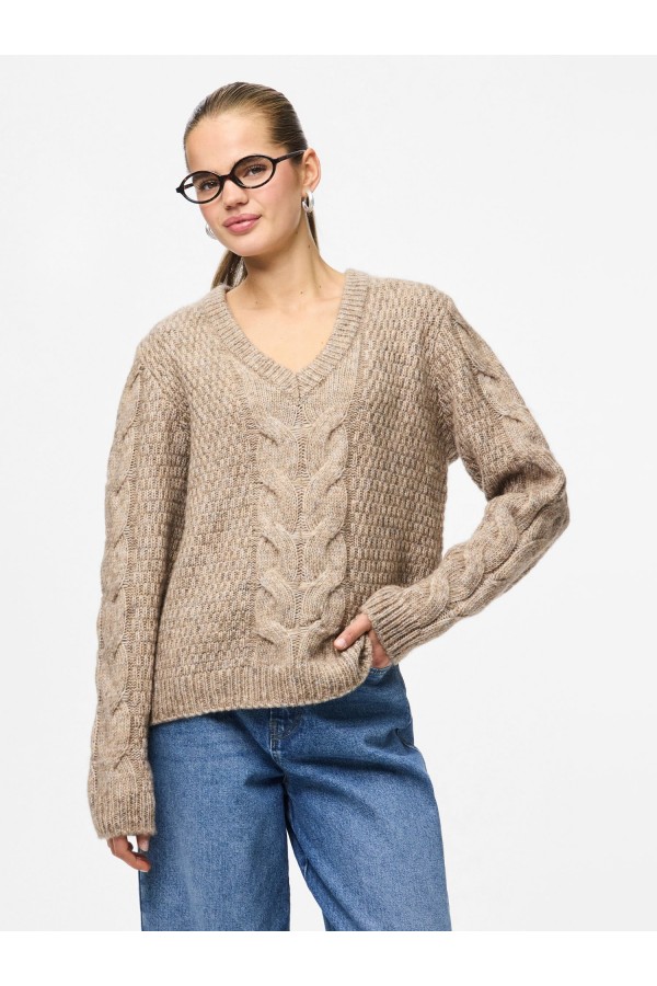 PCNINA L/S V-NECK KNIT