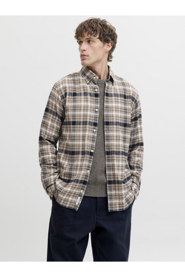 JPRBLUBARKLEY FLANNEL L/S SHIRT