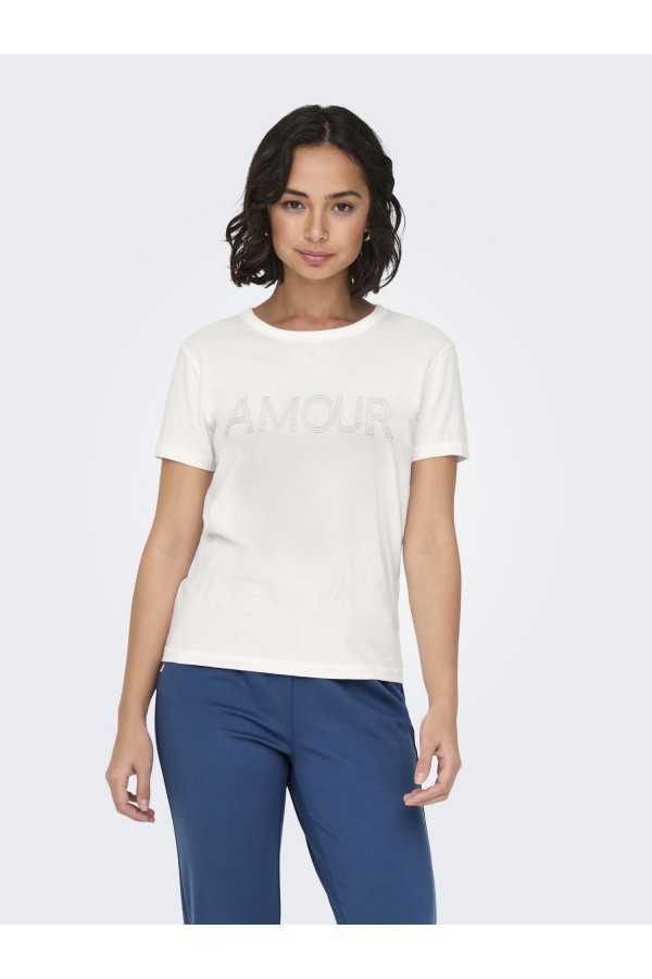 JDYMICHIGAN S/S PRINT TOP